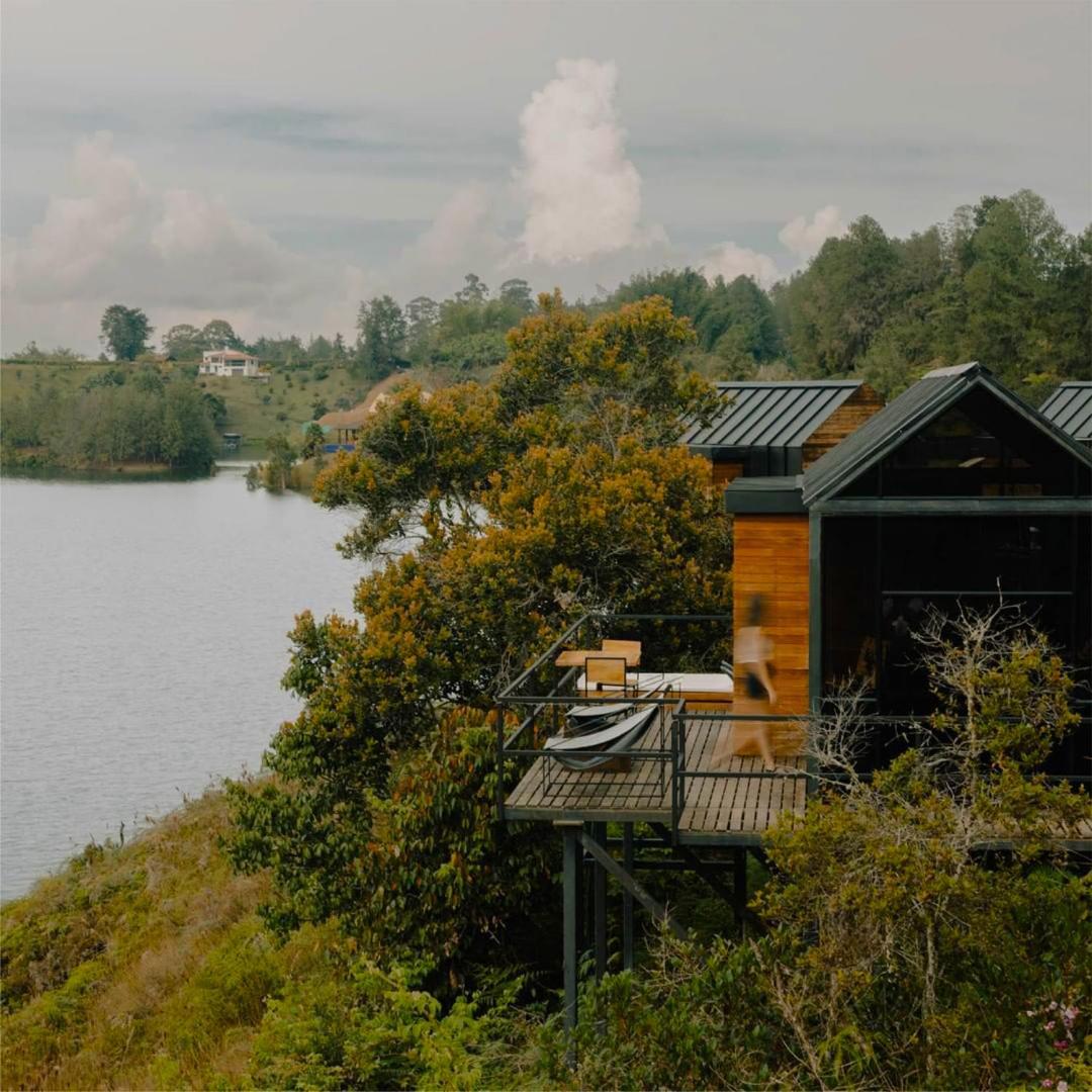 The Boato Hotel Guatapé Eksteriør bilde The view from the hotel